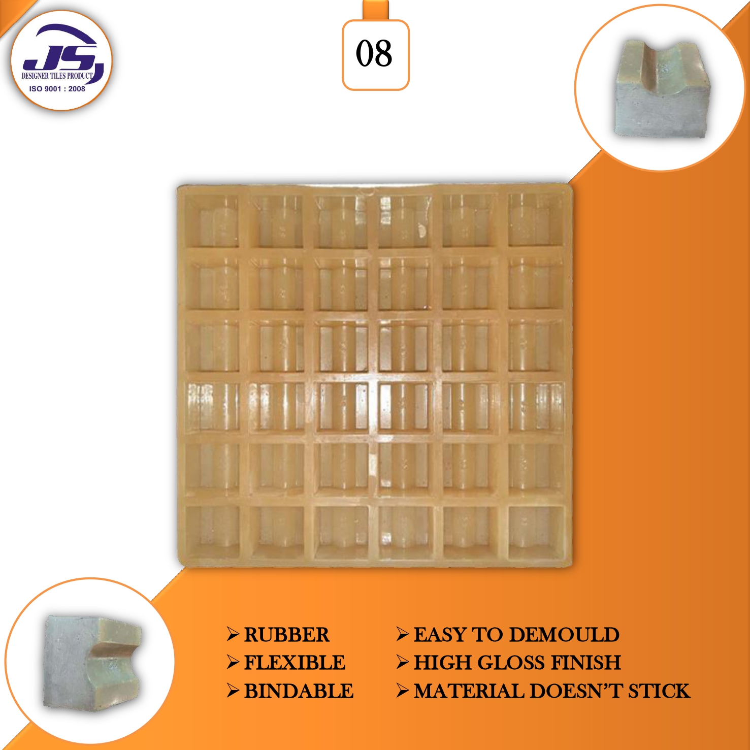 Concrete Spacer Pvc Moulds